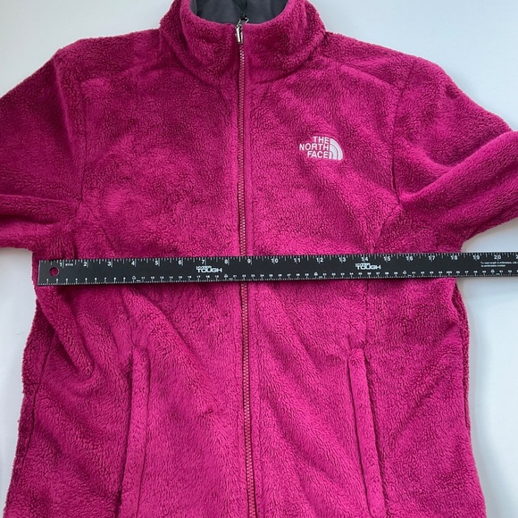 The North Face Osito Fleece Jacket Sz M Red Full Zip Camping Athleisure Cozy - Picture 5 of 9